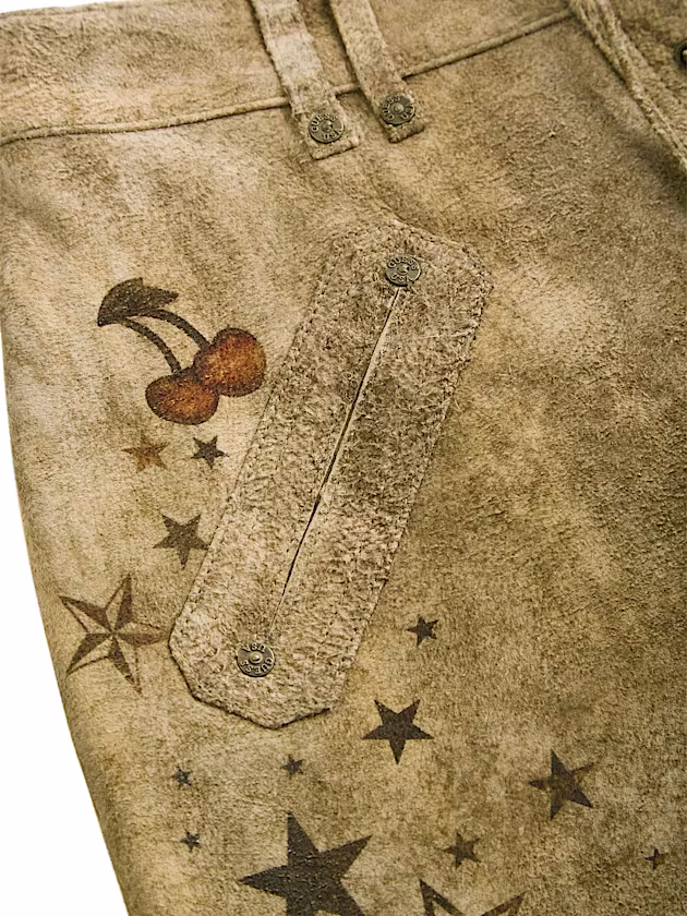 Printed suede mini skirt - GUESS