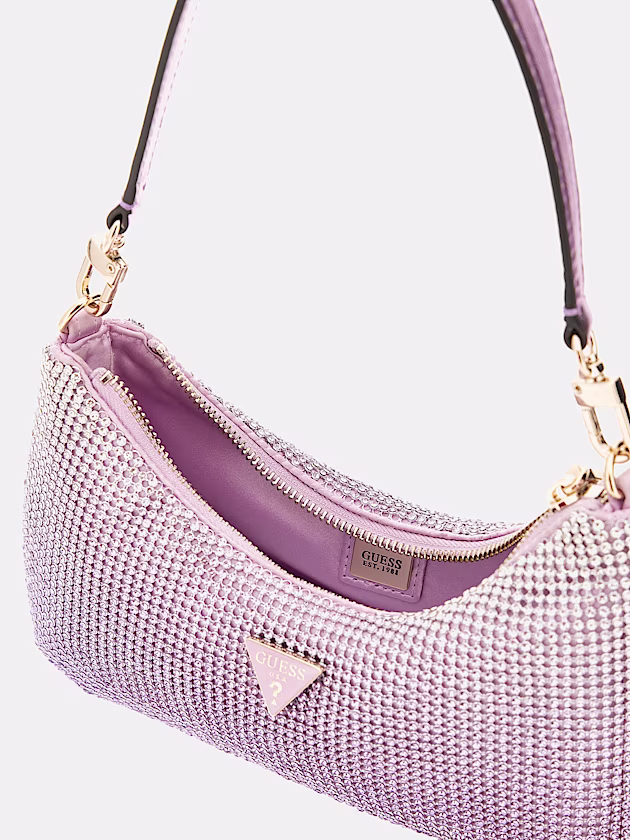 Zalina Rhinestone Mini Shoulder Bag - GUESS