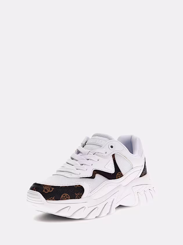 Nowah 4G Peony logo running shoes - GUESS