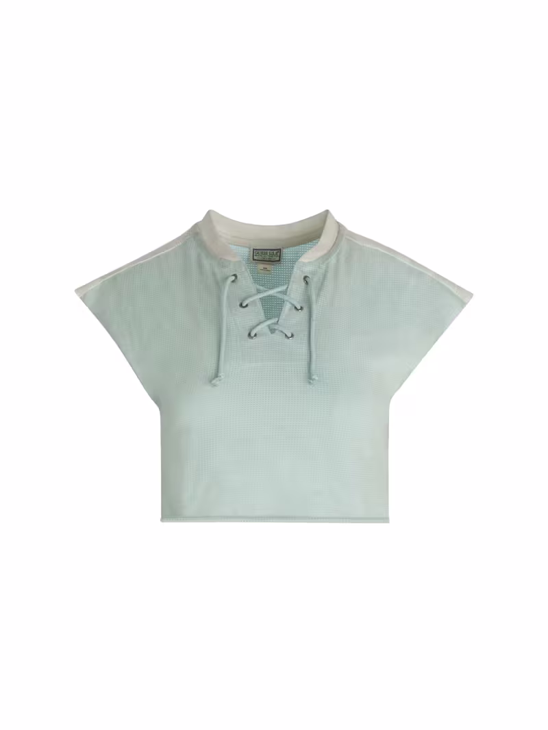 lace up t-shirt - GUESS