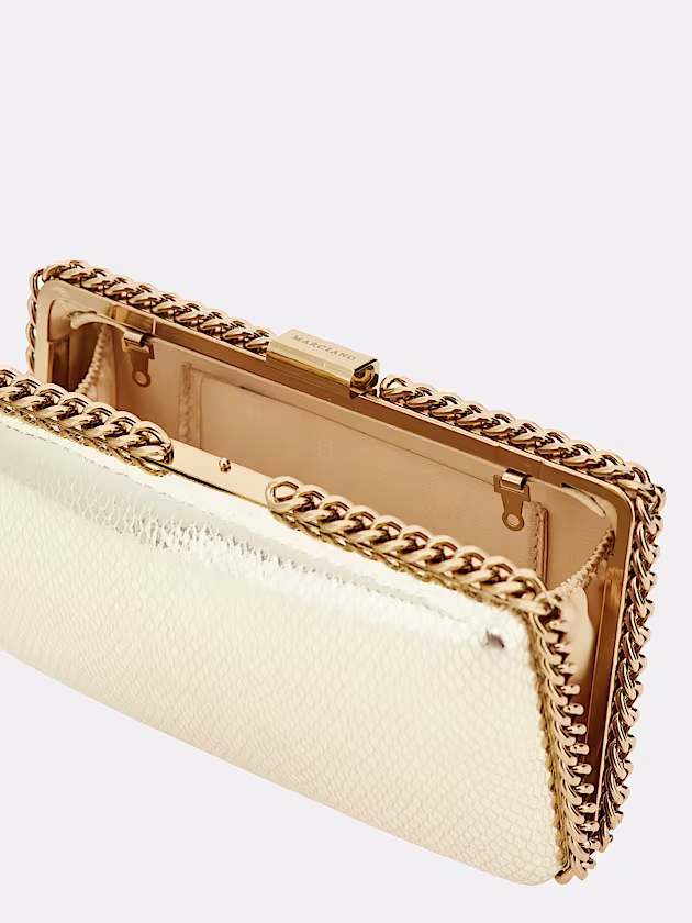 Marciano lamé clutch bag - GUESS
