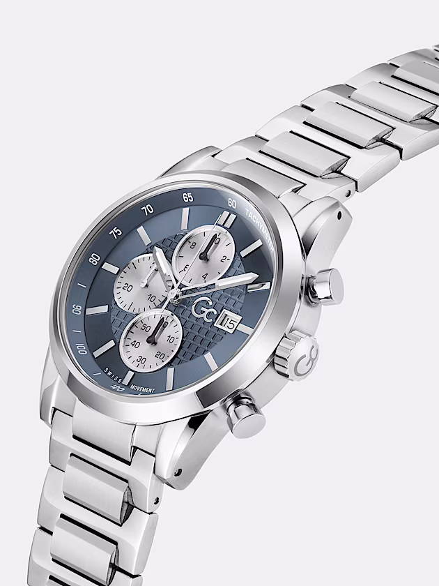 GC multi-function watch in stainless steel 42 mm - GUESS