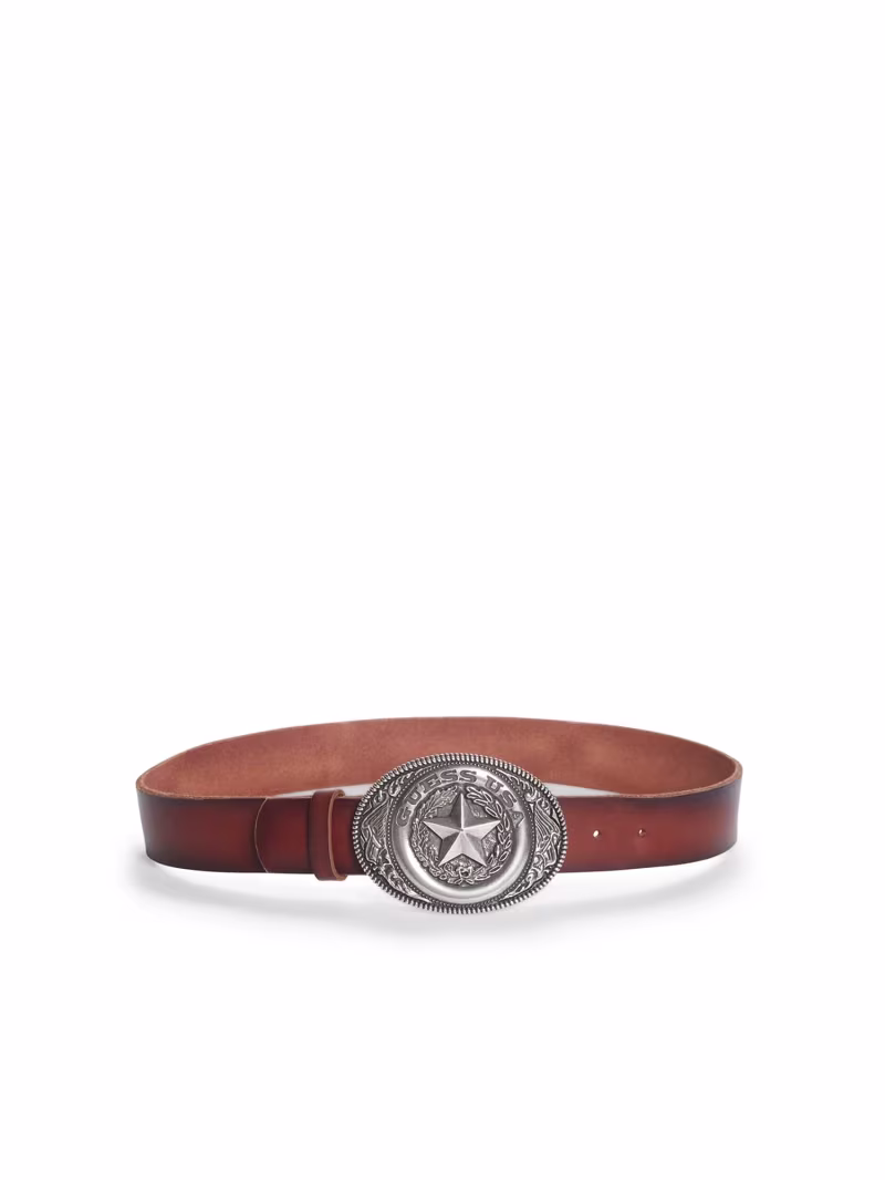 Genuine leather belt - GUESS