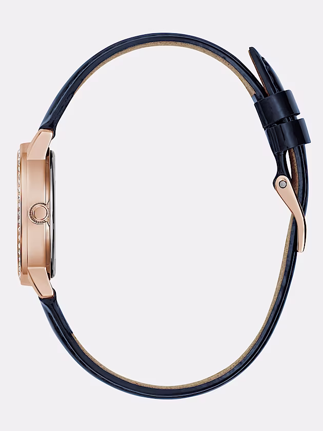 Patent leather analogue watch - GUESS