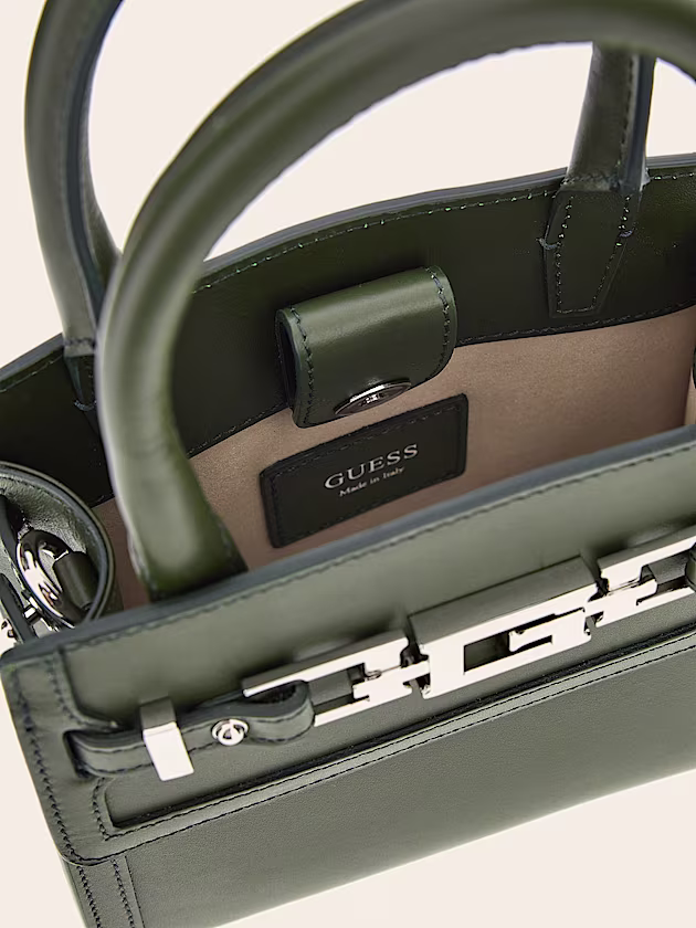 Cristina genuine leather mini handbag - GUESS