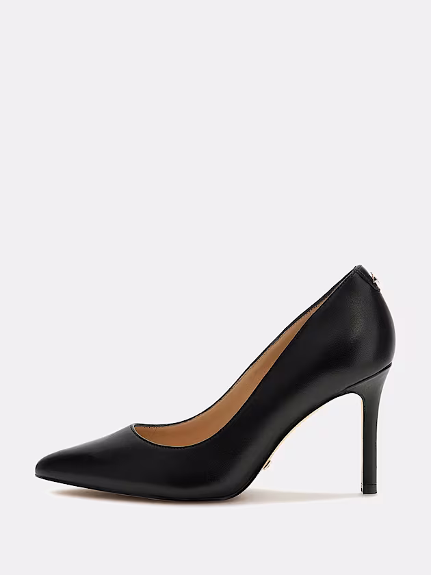 Dabbey genuine leather court shoe - GUESS