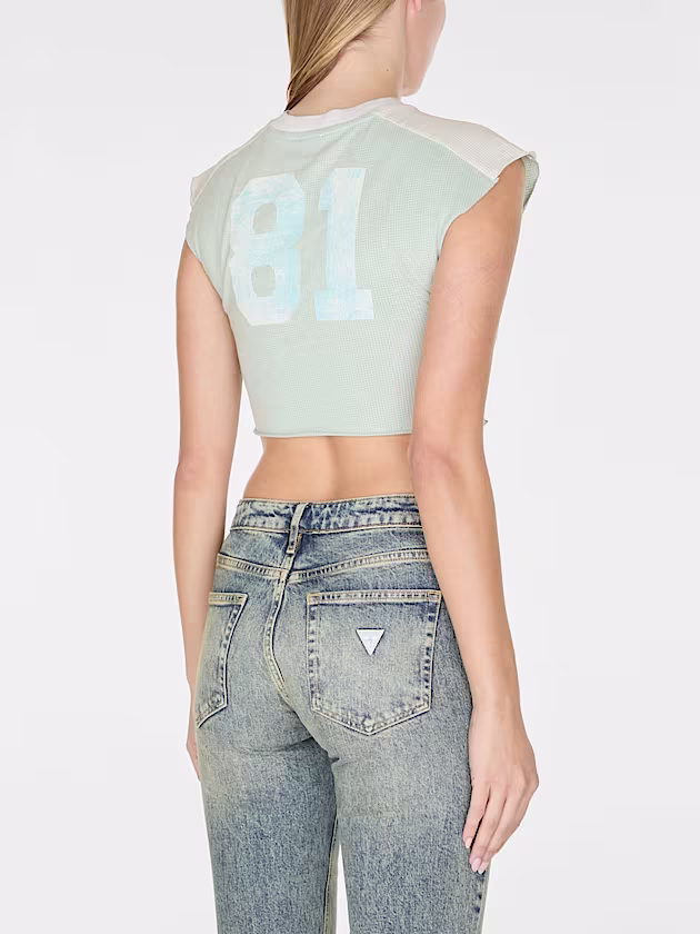 lace up t-shirt - GUESS