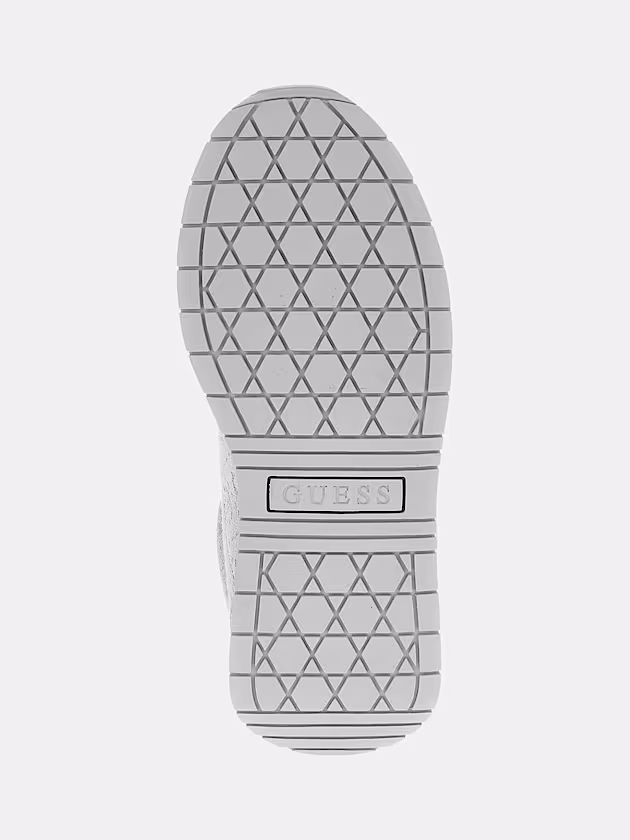 Joggin suede-blend running shoe - GUESS