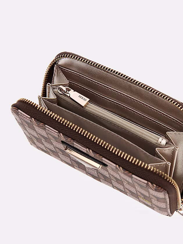 G Wave geometric-print mini wallet - GUESS