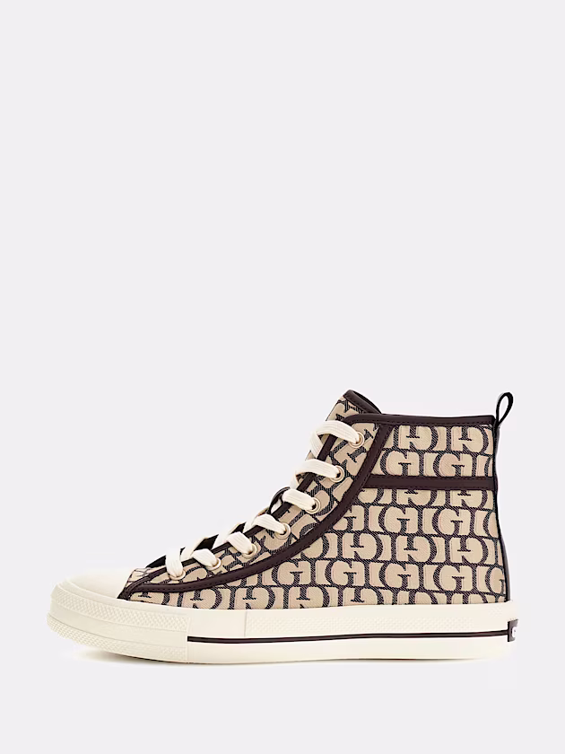 Colyn Logo-Script High-Top Sneaker - GUESS
