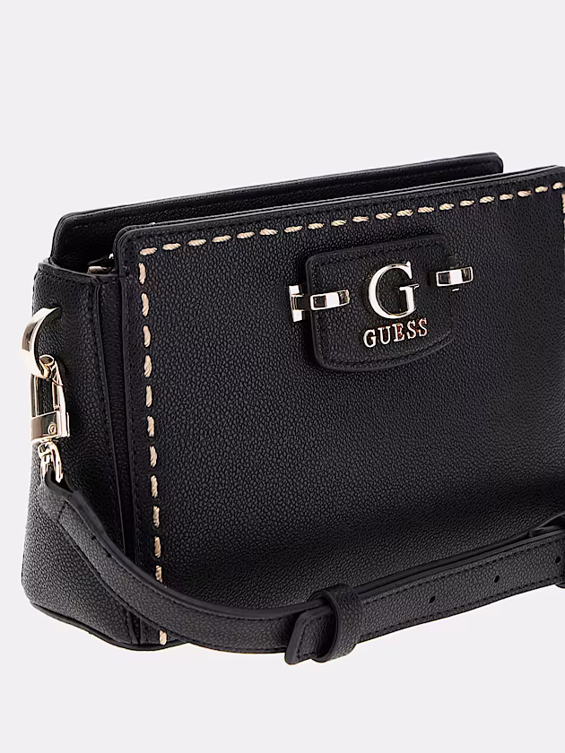 Nastra stitch-detail mini crossbody - GUESS