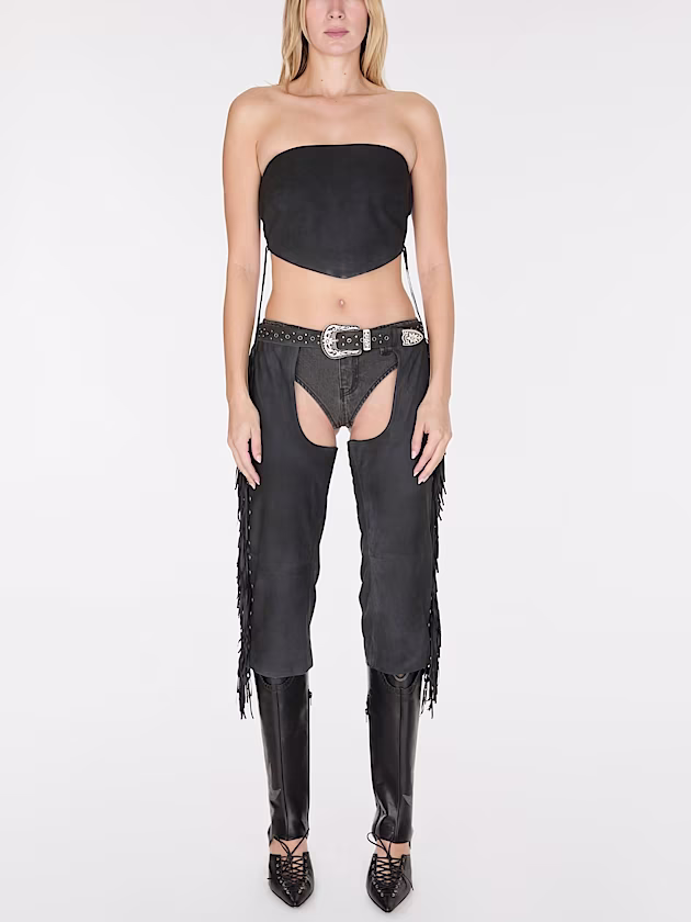 Suede capri chaps pants - GUESS