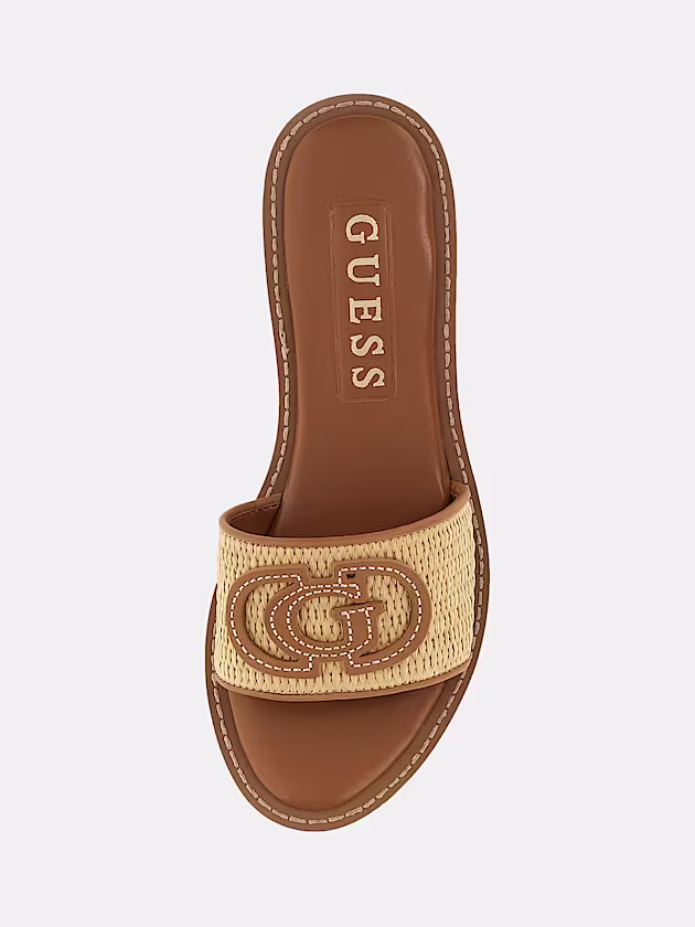 Siyoni leather-blend sandal - GUESS