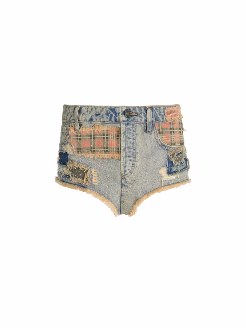Patchwork denim short - GUESS