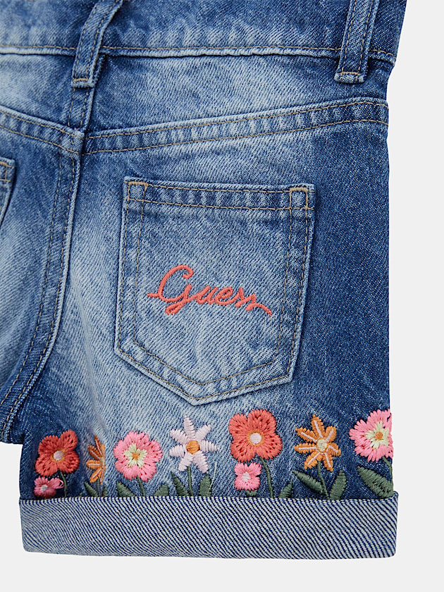 Embroidered shorts jeans - GUESS