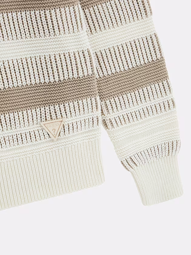 Embossed stripes sweater - GUESS