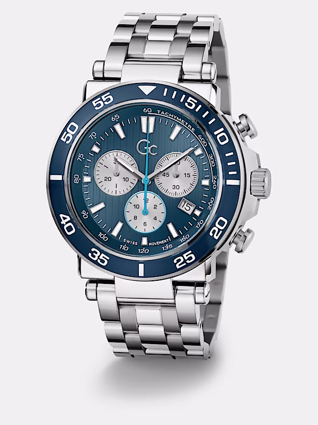 Gc steel chronograph watch - GUESS