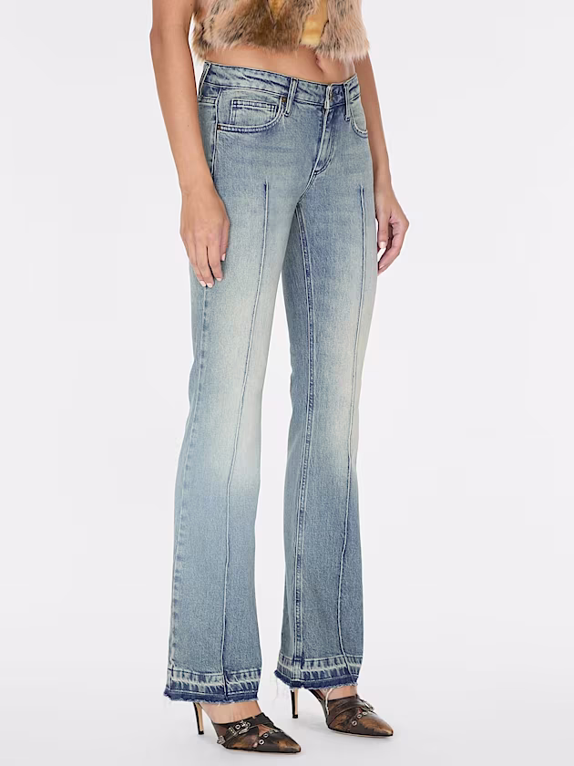 Mid rise flared denim pant - GUESS