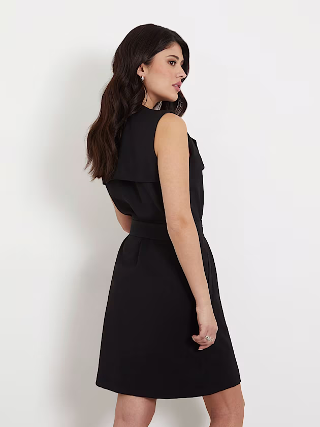 Belted mini wrap up dress - GUESS