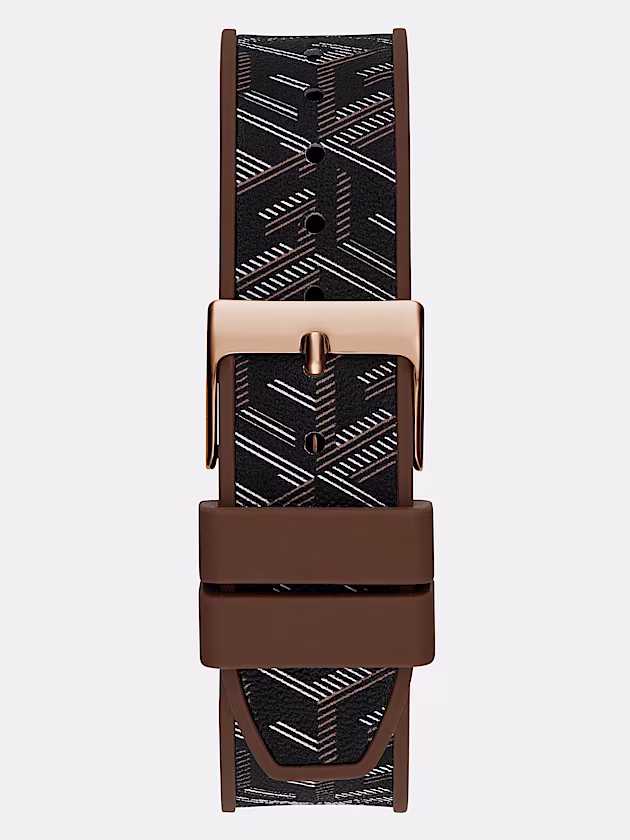 Multi-function watch with G Cube print - GUESS