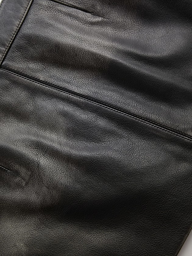 Mid rise leather mini skirt - GUESS