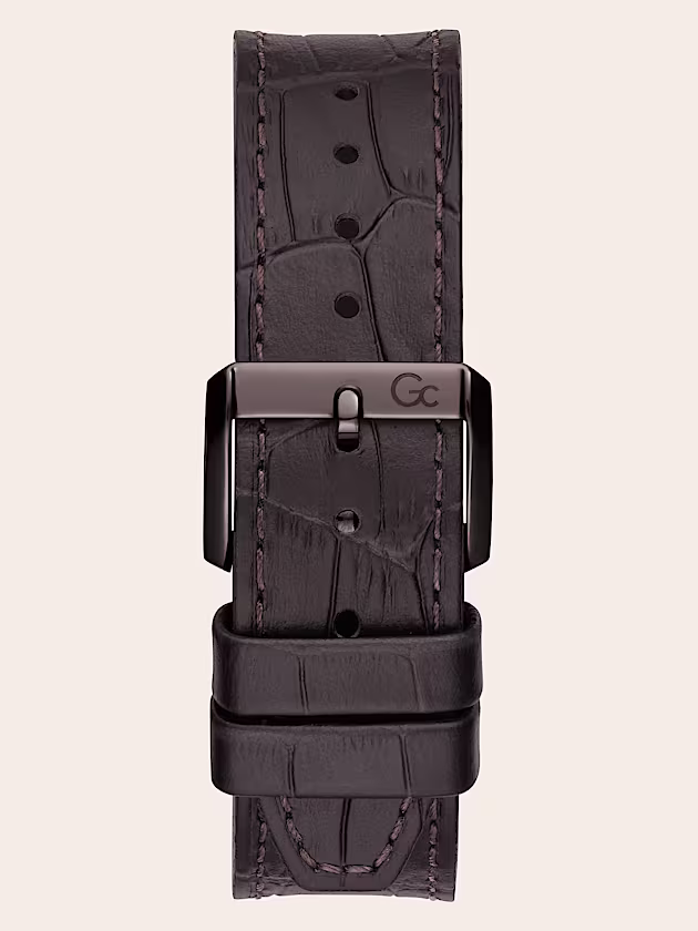 GC leather chronograph watch - GUESS