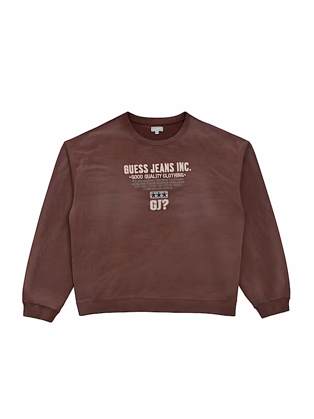 Script Logo Crewneck Sweatshirt - GUESS