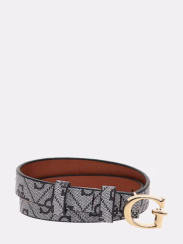 Faux leather 4G logo belt - GUESS