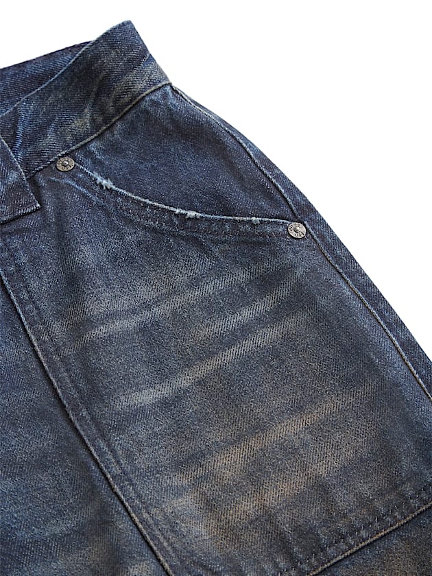 Low rise wide leg denim pant - GUESS