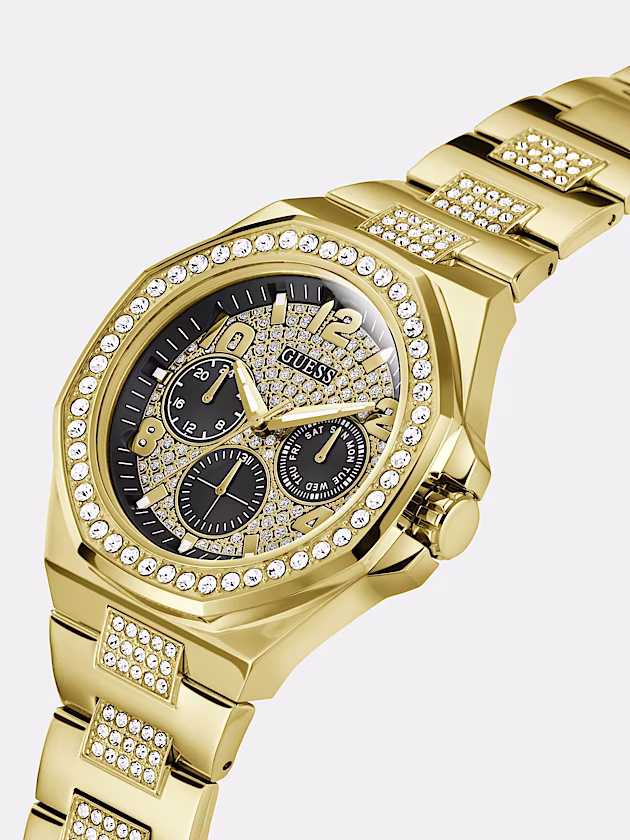 Multi-function crystal watch - GUESS
