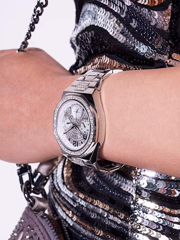 Multi-function crystal watch - GUESS