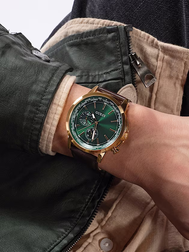 Multi-function watch with interchangeable strap - GUESS