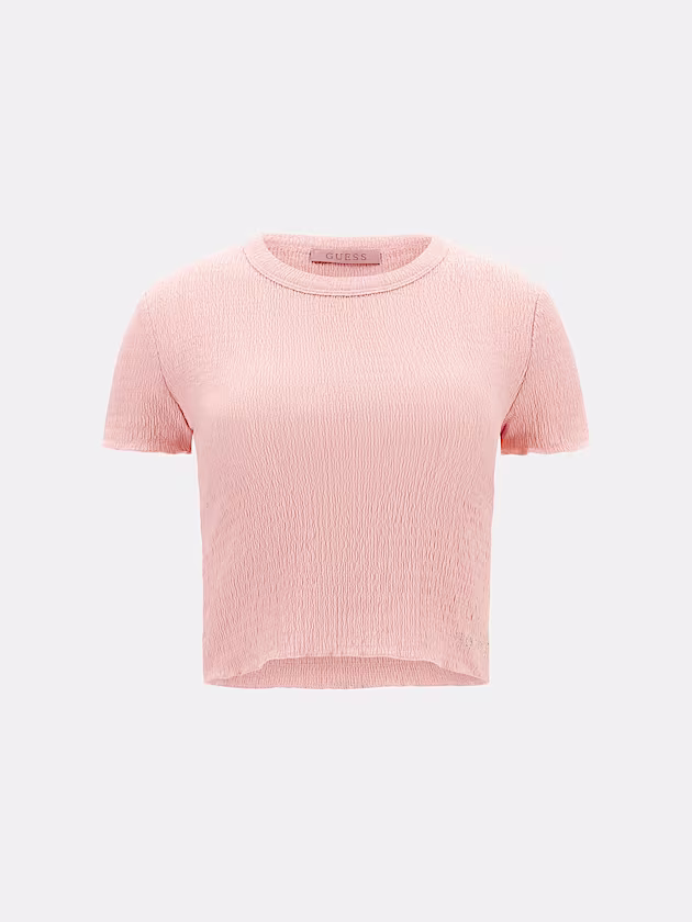 Smock stitch top - GUESS