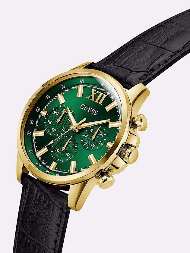 Leather multi-function watch 44 mm - GUESS