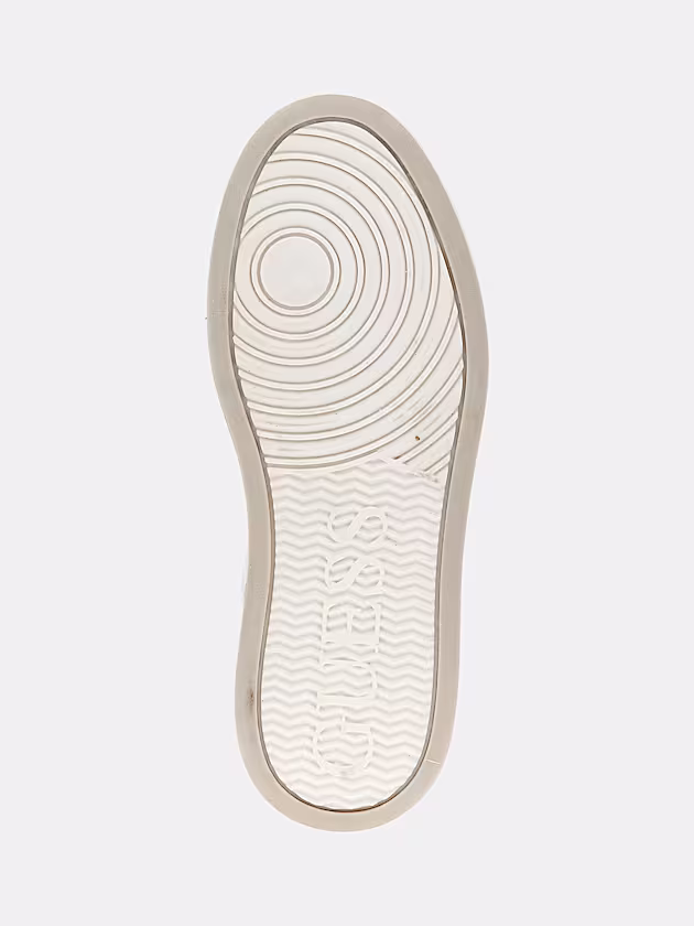 Linzy mixed-leather high sneakers - GUESS