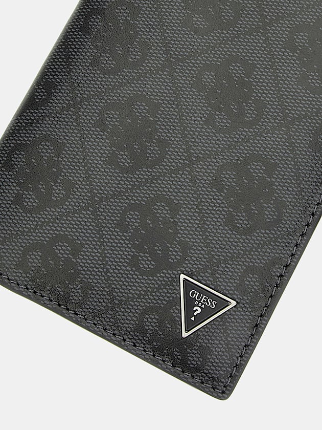 Lyon genuine leather mini wallet - GUESS