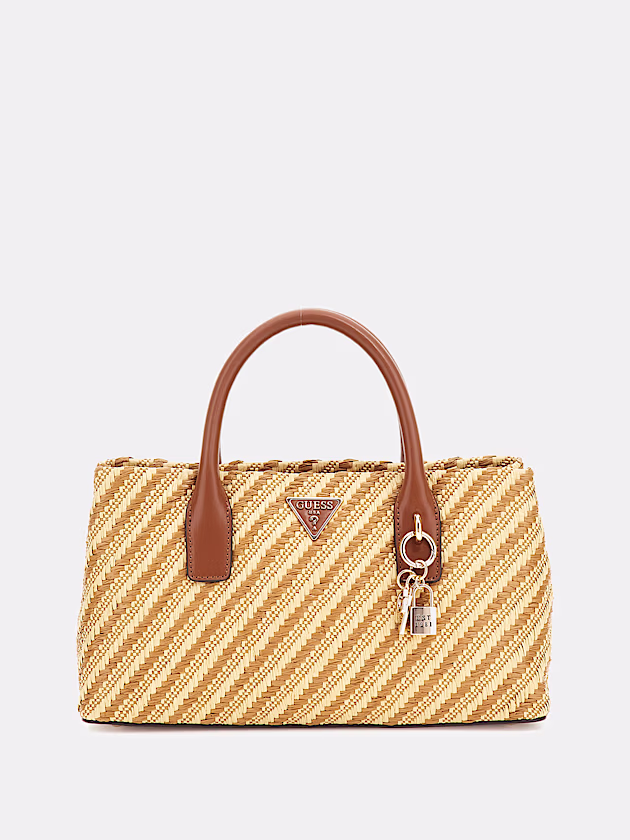 Simona raffia handbag - GUESS