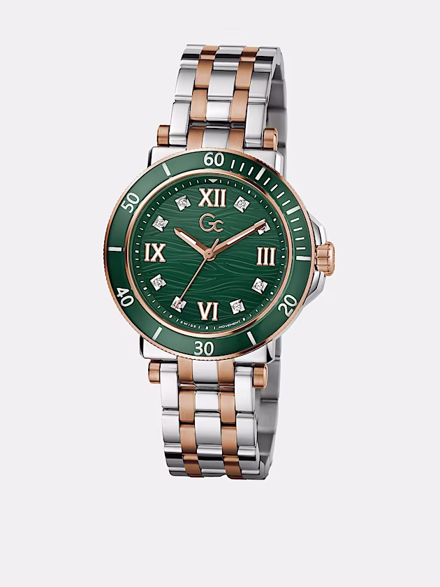 GC analogue quartz watch in stainless steel - GUESS