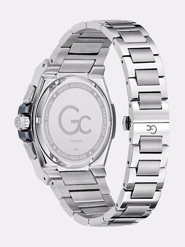 GC multi-function watch in stainless steel 44 mm - GUESS