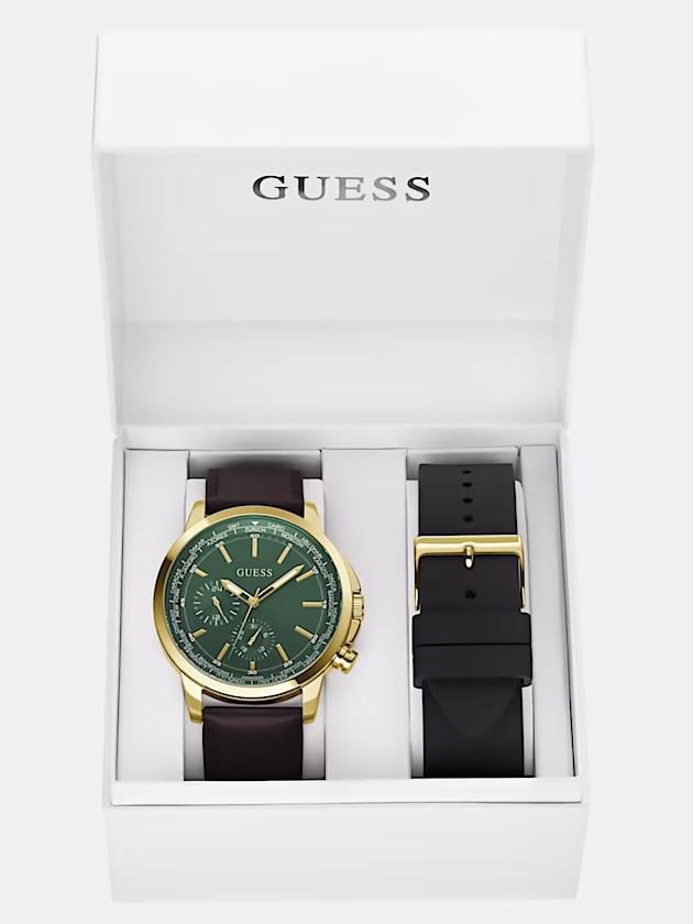 Multi-function watch with interchangeable strap - GUESS