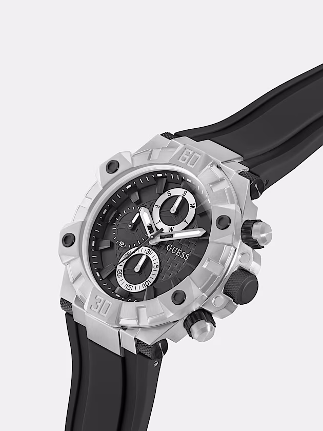 Silicone multi-function watch - GUESS