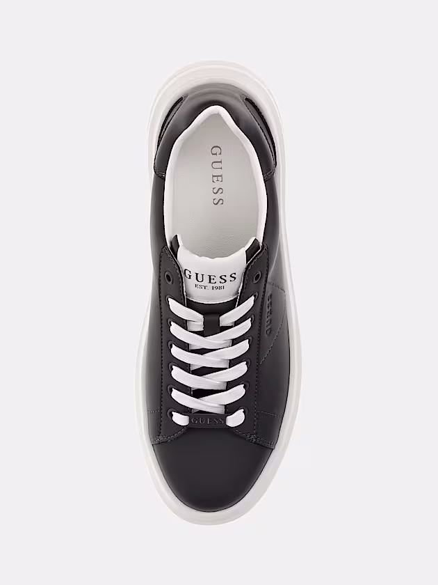 Elba leather-blend sneaker - GUESS