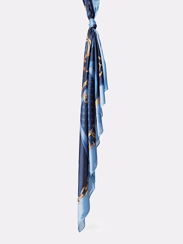 4G Logo Chain-Print Foulard - GUESS