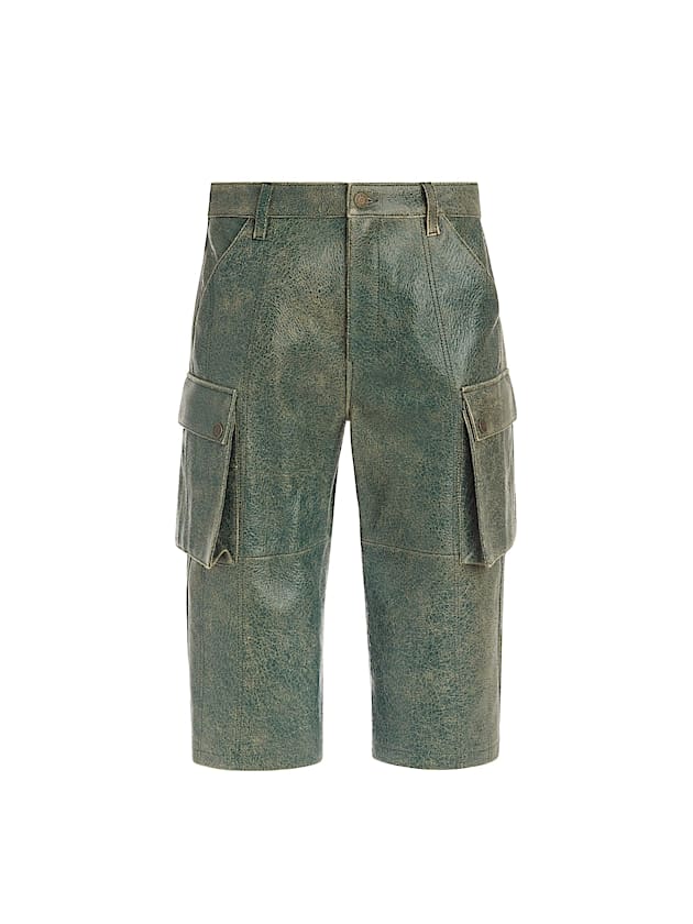 High rise wide leg leather pant - GUESS