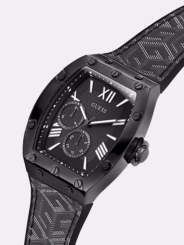 Multi-function watch with G Cube print - GUESS