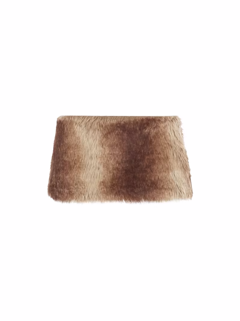 Fake fur mini skirt - GUESS