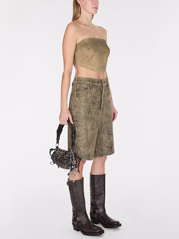 Suede bandeau top - GUESS