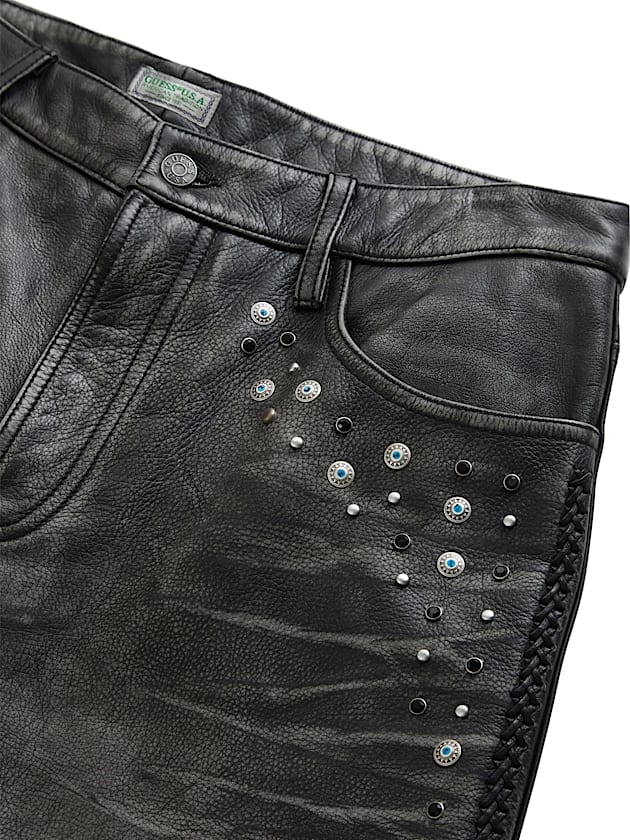 Leather flare pant - GUESS