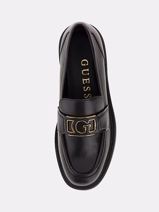 Shuttle Genuine Leather Moccasin - GUESS