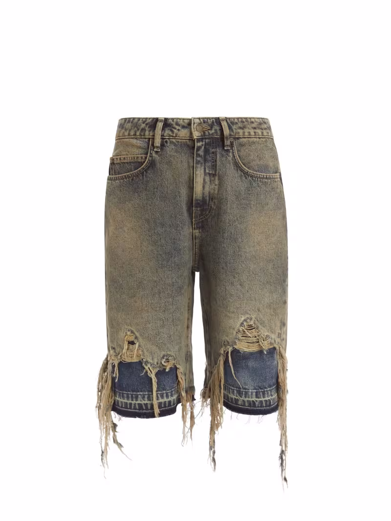 Mid rise denim shorts - GUESS